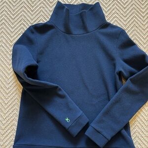 Dudley Stephens Navy Fleece Turtleneck